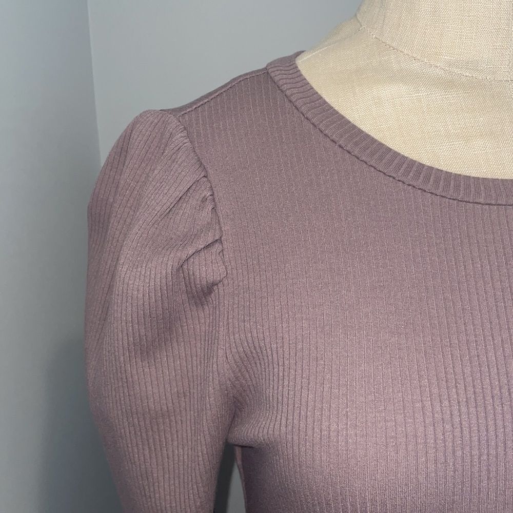 Gap Ribbed Long Sleeve Top Size S Petite - Picture 5 of 11